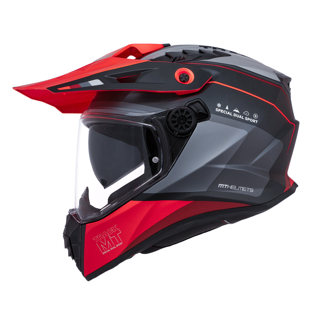 casco MT Track SV rojo mate