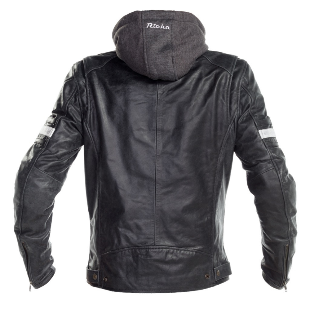 chaqueta moto cuero hombre