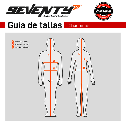 Chaqueta para Moto Seventy SD-JR47 Racing Roja