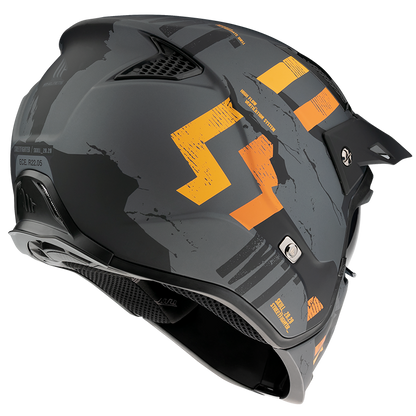 MT Helmets Streetfighter Skull Matt Grey