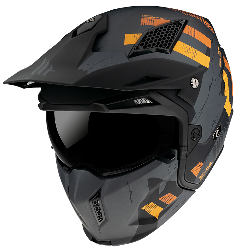 MT Helmets Streetfighter Skull Matt Grey